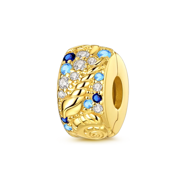 Gold Series Sun & Leopard Charm Beads – Original 925 Sterling Silver Inlaid Zircon DIY Pendants for Bracelet Jewelry Gifts