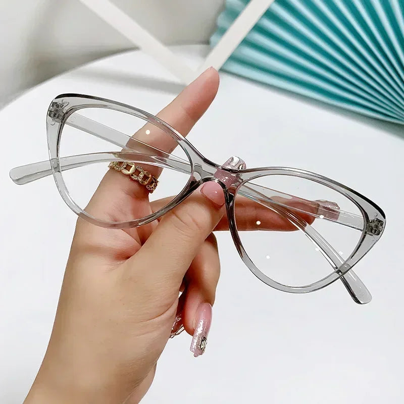 New Fashion Unisex Cat Eye Glasses – Plain Frame Eyewear for Women & Men | Party Decorative Spectacles
