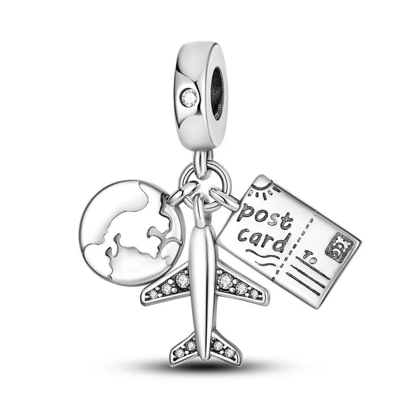 925 Sterling Silver Love Football Cup Charm Beads – Sport, Beer & Travel Pendants Fit Original Pandora Bracelet & Necklace