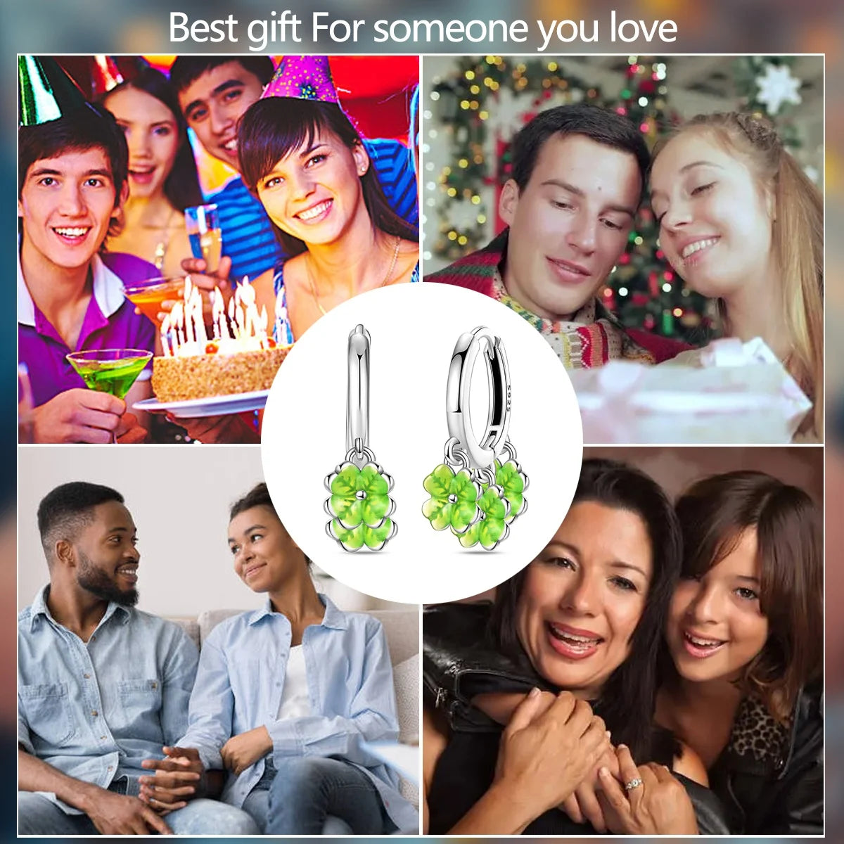 New Original 925 Sterling Silver Sweetheart Bow & Crab Ocean Earrings | Donut Zircon Round Design Women’s Fine Jewelry