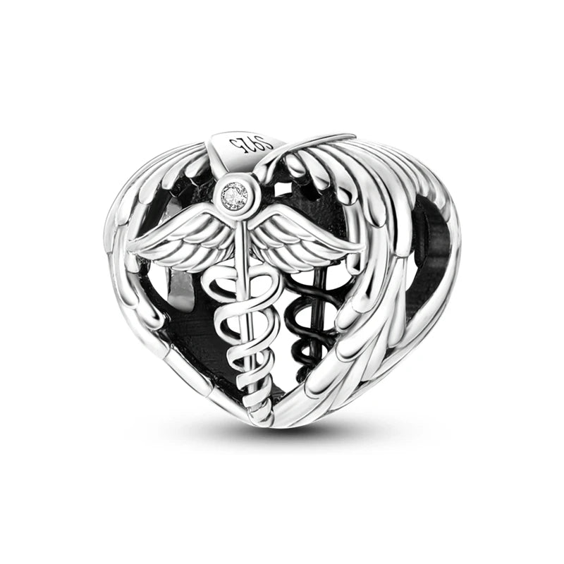 925 Sterling Silver CZ Pave Round Clip Charm – Fits Original Pandora Bracelet & Necklace Jewelry Gift