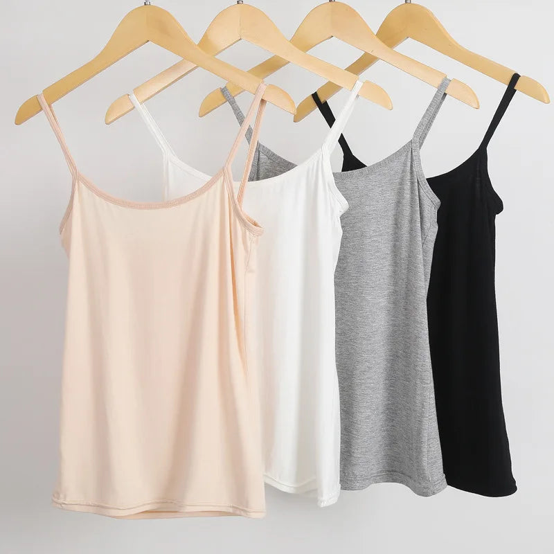 Summer Sexy Black Camisole | Women’s Sleeveless Tank Top Fitness Vest