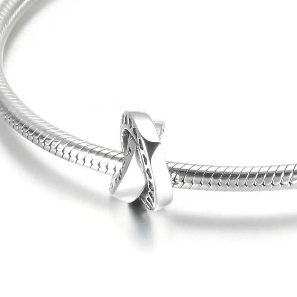 925 Sterling Silver Dazzling Daisy Flower Spacer Charm | Forget Me Not Bead for Women Bracelet DIY Jewelry Gift