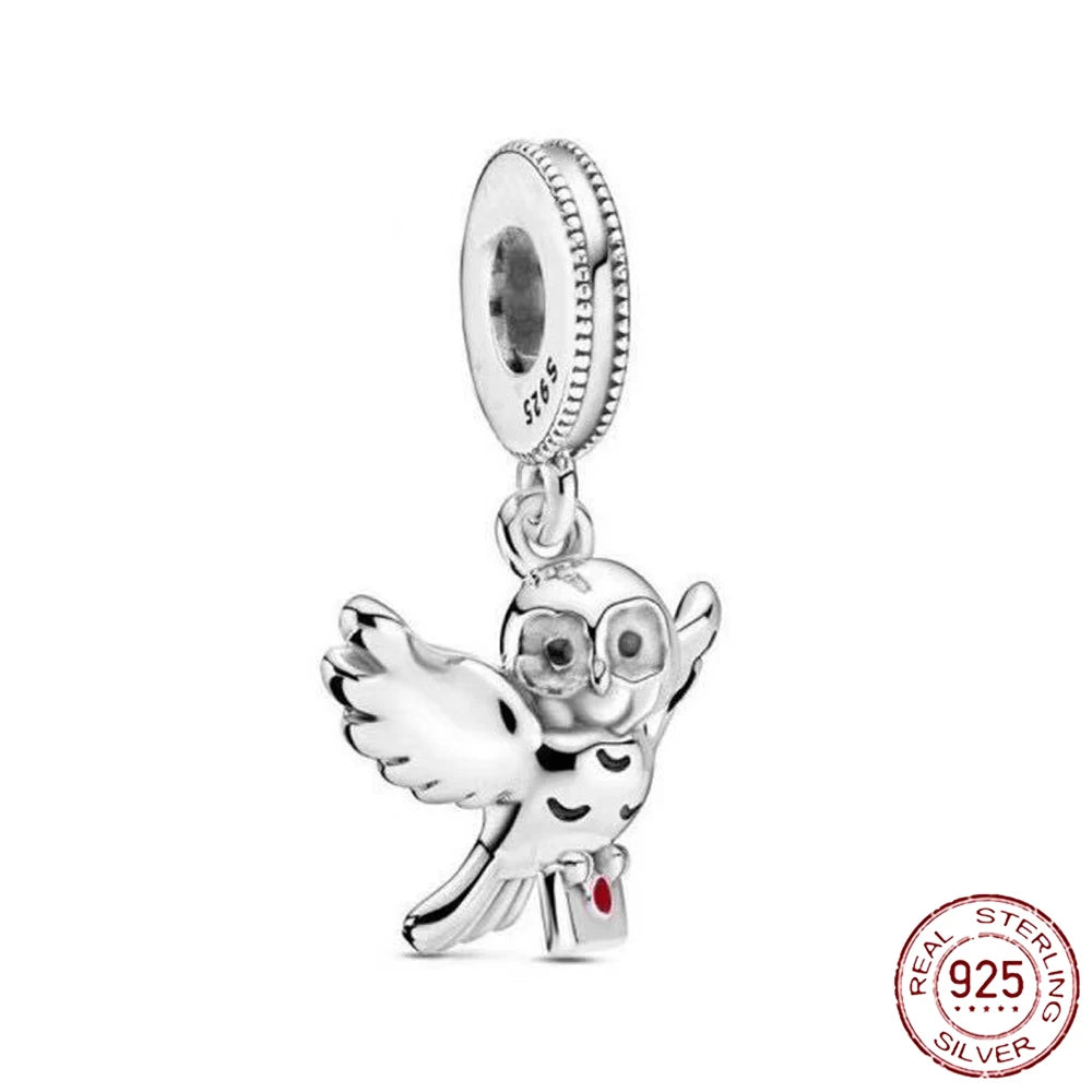 925 Sterling Silver Safety Chain Charms for Pandora Bracelets Women Jewelry