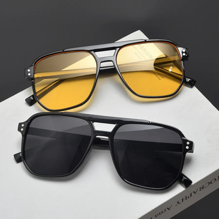 Retro Rectangle Sunglasses for Women – Brand Designer Vintage Small Frame Luxury Sun Glasses | Ladies Classic Black Square