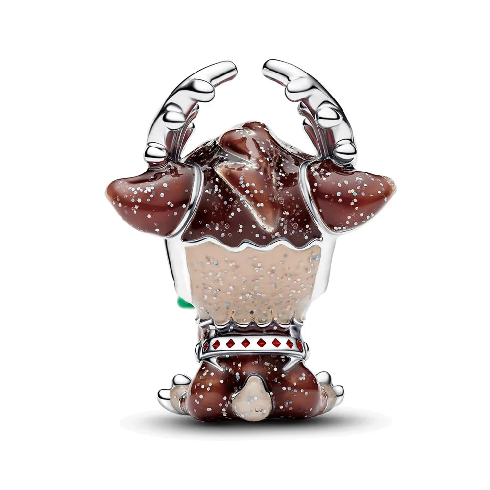 Sparkling Christmas Butterfly Bell Moon Charms | 925 Silver Beads Fit Original Pan Bracelet | DIY Women Jewelry New Year Gift