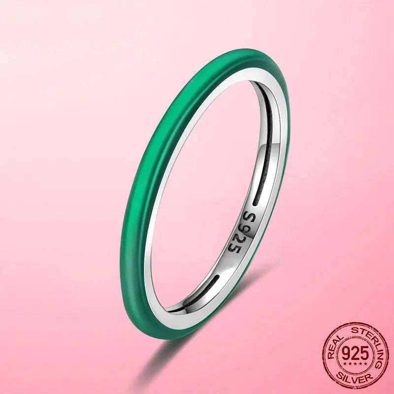 925 Silver Sparkling & Polished Lines Ring for Women | 2025 New Finger Ring | Wedding Engagement Jewelry Gift Anel