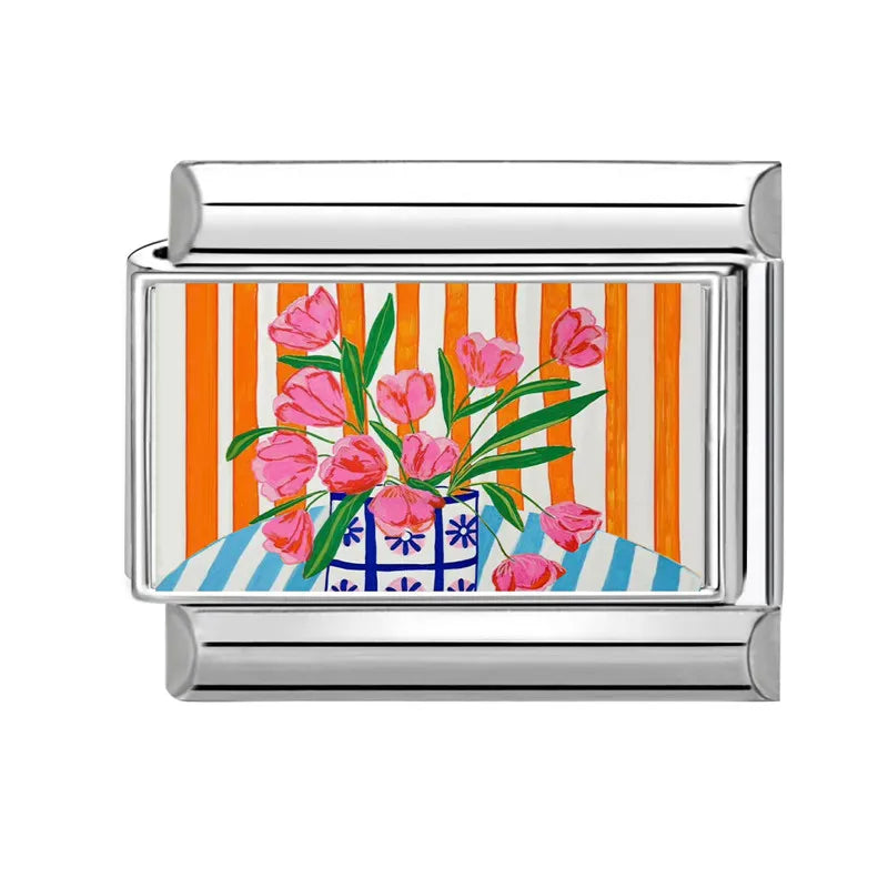 2025 Original Y2K Colorful Cute Cartoon Cats Dogs Italian Charm Links Fit 9mm Stainless Steel Bracelet Men Women DIY Making Gift