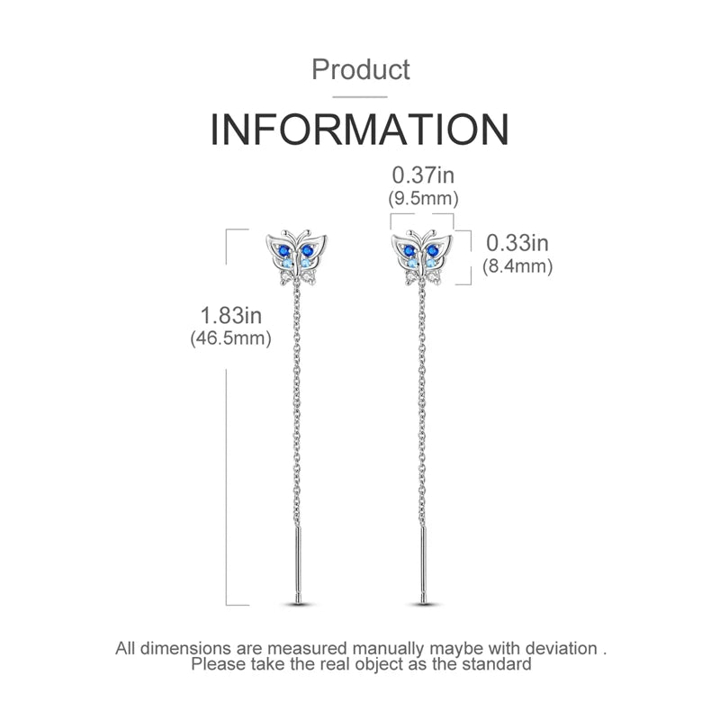 925 Sterling Silver Colorful Butterfly Hoop Earrings | Pave CZ Elegant Gothic Jewelry for Women & Friends