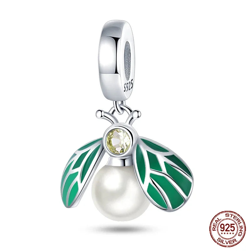 Fashion 925 Sterling Silver Colorful Butterfly Dragonfly Hummingbird Charms – Spring Series Beads Fit 925 DIY Bracelet