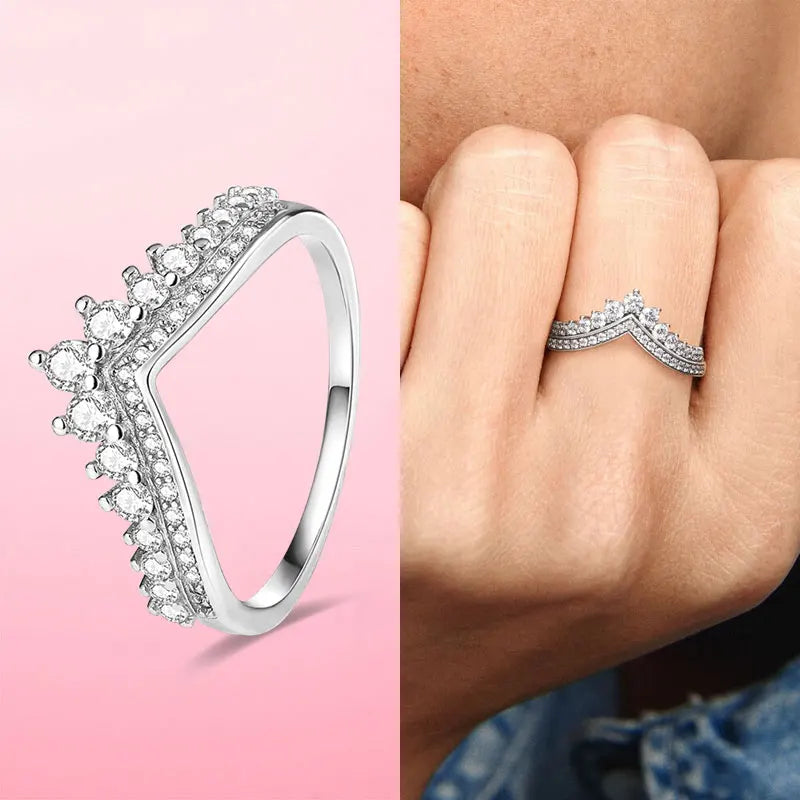 925 Silver Stackable Infinite Heart Daisy Flower Ring for Women | Sterling Silver Brand Jewelry Gift