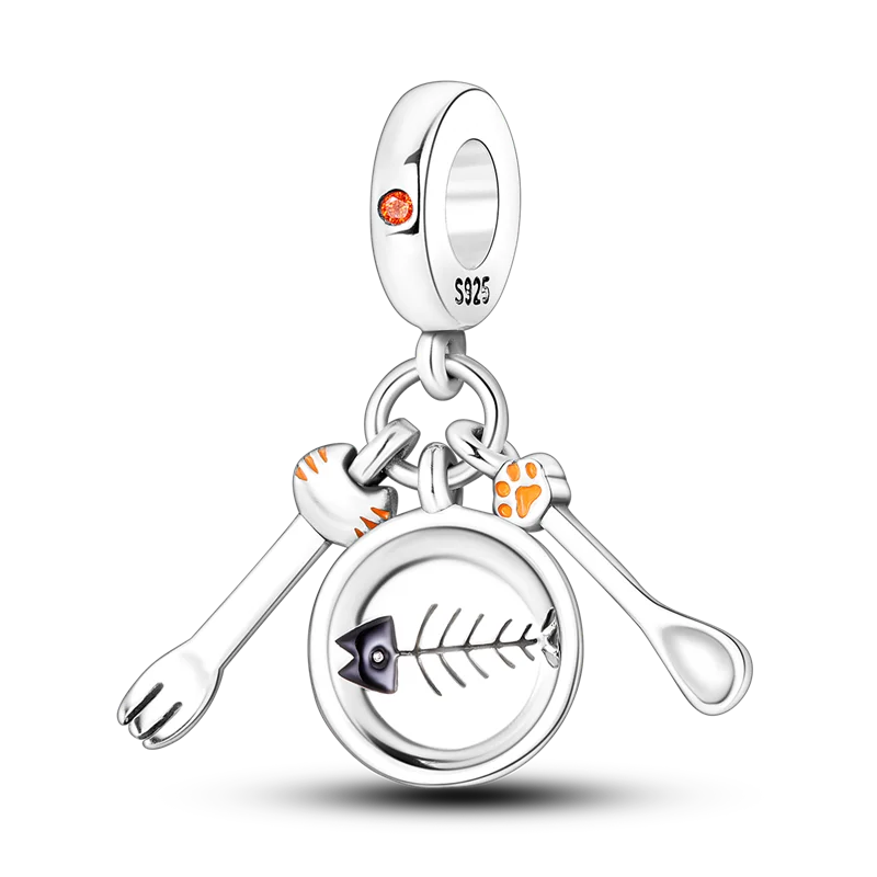 100% 925 Sterling Silver Dinosaur Frog Butterfly Charms Beads | Fit 4mm Bracelets DIY Anniversary Jewelry