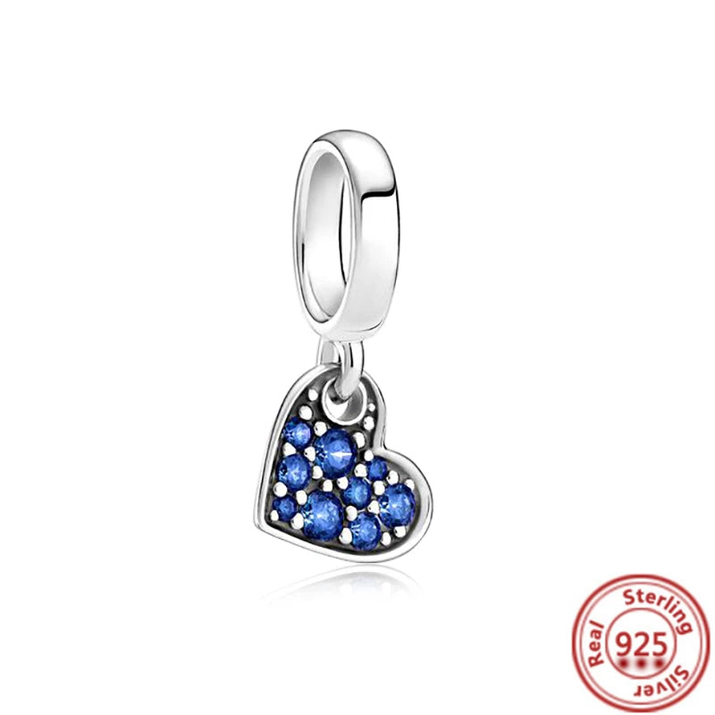 925 Sterling Silver Heart-Shaped Series Sweet Beads | Fit Original DIY Bracelet Women’s Jewelry Accessories Gift