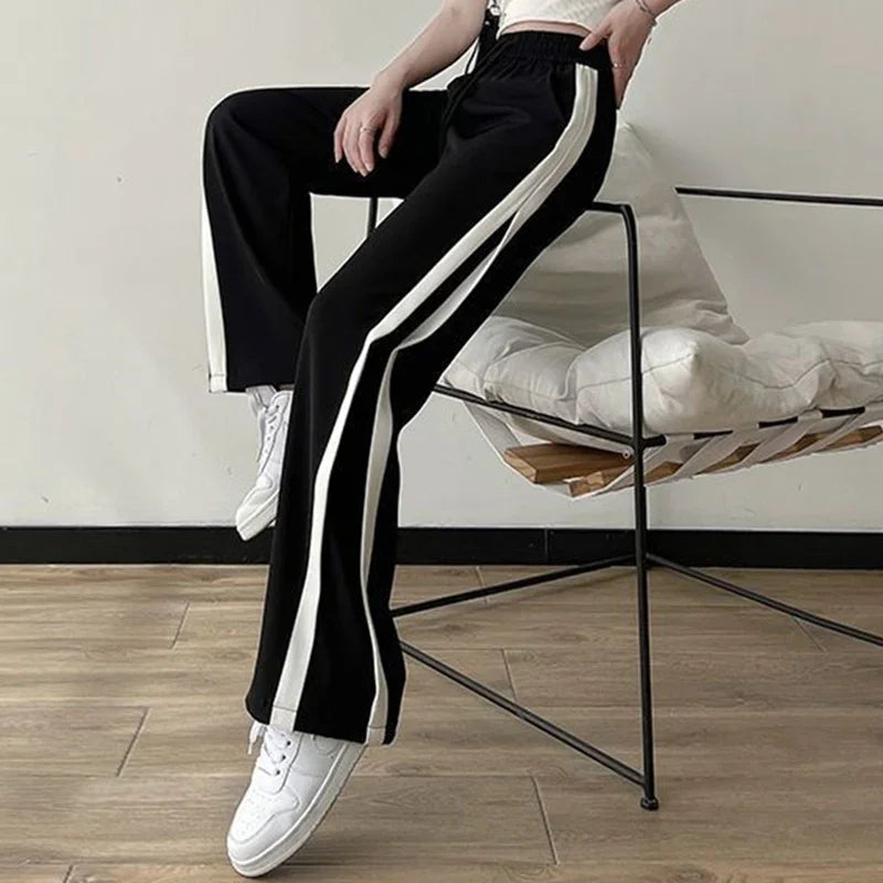Women's High Waisted Wide Leg Pants | Summer Casual Sports Trousers | Comfortable Baggy Straight Leg Slacks