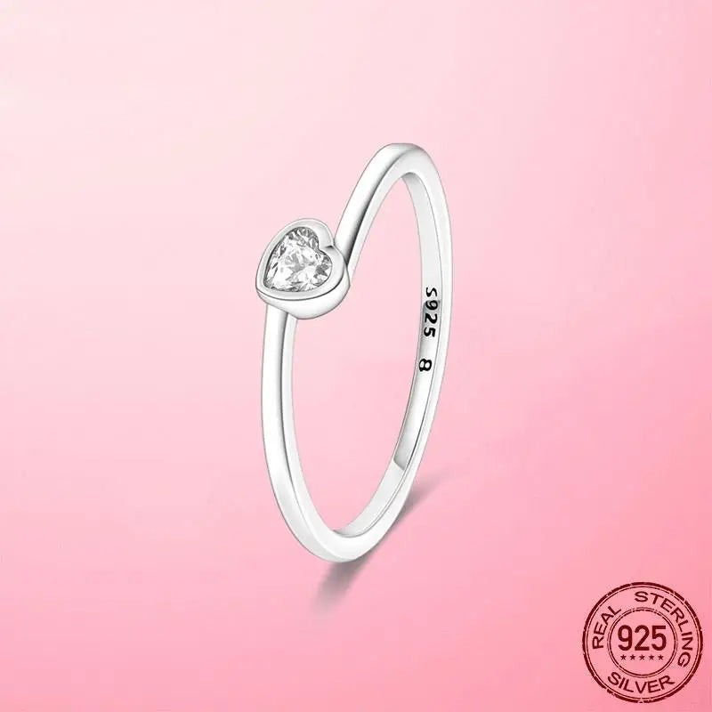 925 Silver Sparkling & Polished Lines Ring for Women | 2025 New Finger Ring | Wedding Engagement Jewelry Gift Anel