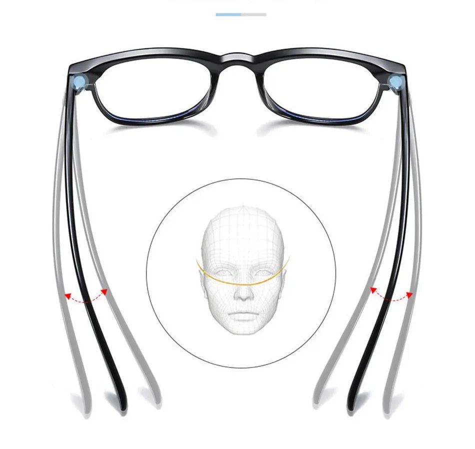 Classic Transparent Computer Glasses Frame – Unisex Anti Blue Light Blocking Glasses | Optical Lenses for Men & Women