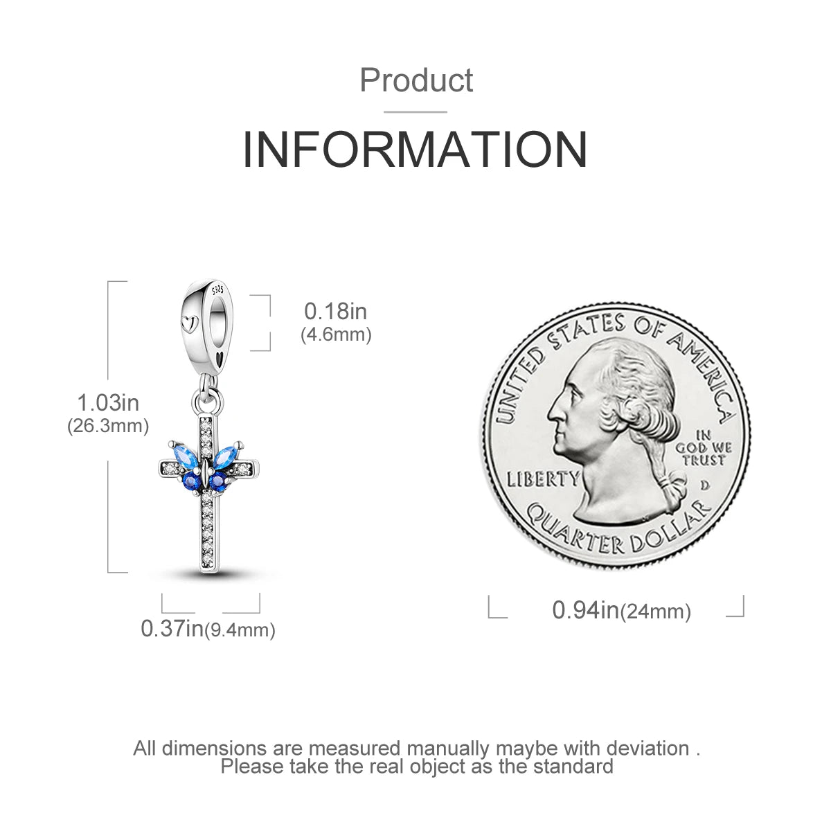 925 Sterling Silver Jesus Religious Symbol Charm Bead | Faith Pendant for Original Bracelet DIY Jewelry Gift