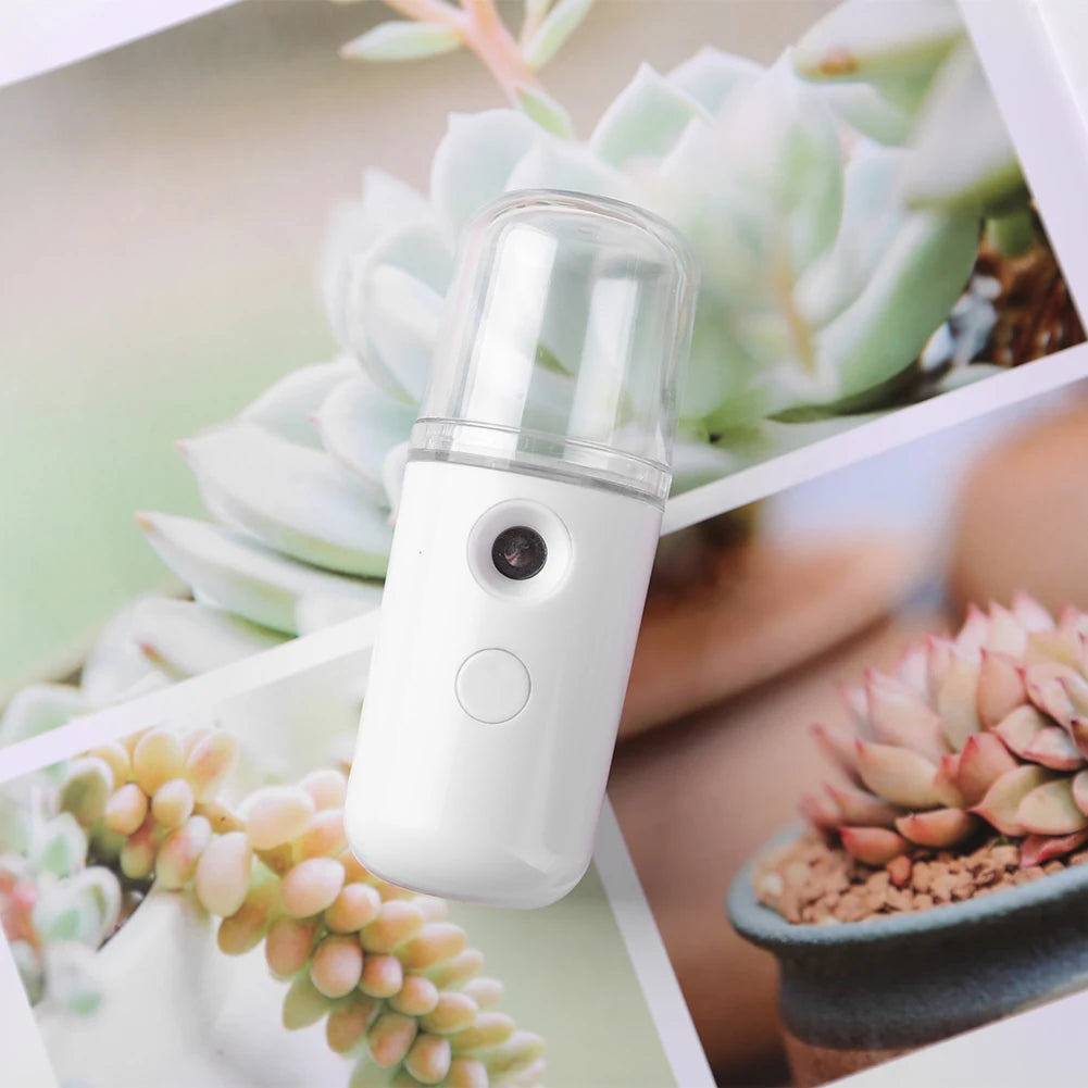 Mini Nano Mister 30ml Cool Mist Facial Steamer | Portable Hydrating Sprayer for Skin Care & Makeup