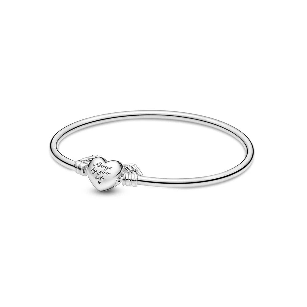 2025 Hot Selling 925 Sterling Silver Leaves & Pearl Blue Charm Bracelet – Women’s DIY Fashion Jewelry Gift