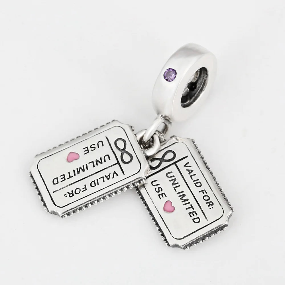 925 Sterling Silver Blue Planet & Dolphin Galaxy Dangle Charm | Women’s Bracelet DIY Jewelry