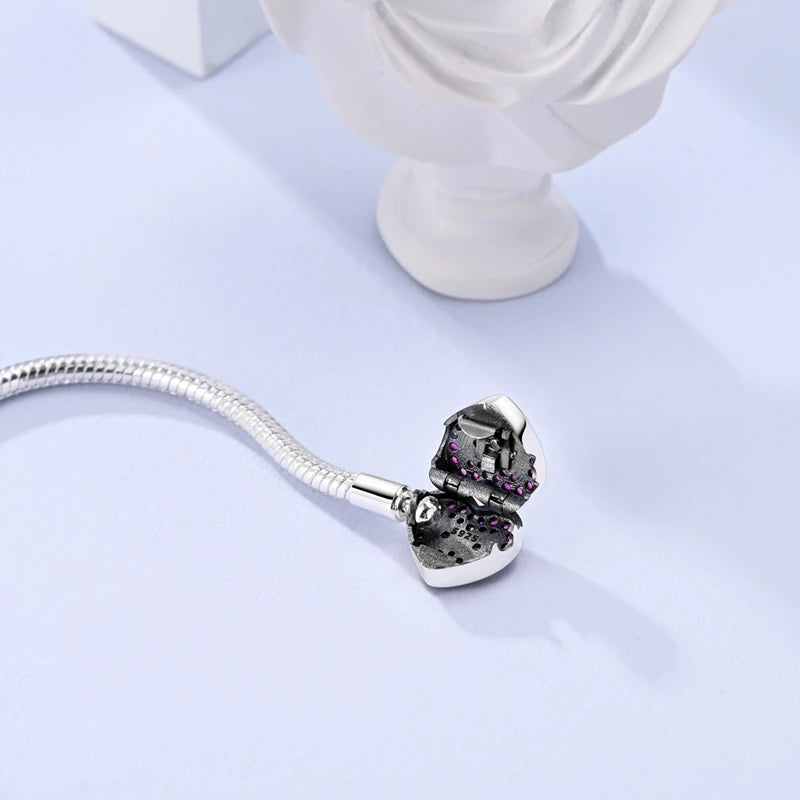 925 Sterling Silver Rainbow Leather Braided Bracelet | Eternal Love Stars & Moon Charm – DIY Women’s Beaded Jewelry Gift