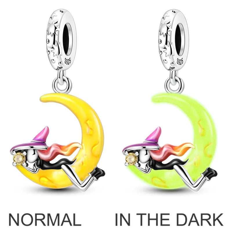 925 Sterling Silver Colorful CZ Zircon Dangle Charm | 2025 New Fashion Bead | Fits Pandora Bracelet | DIY Jewelry Gift