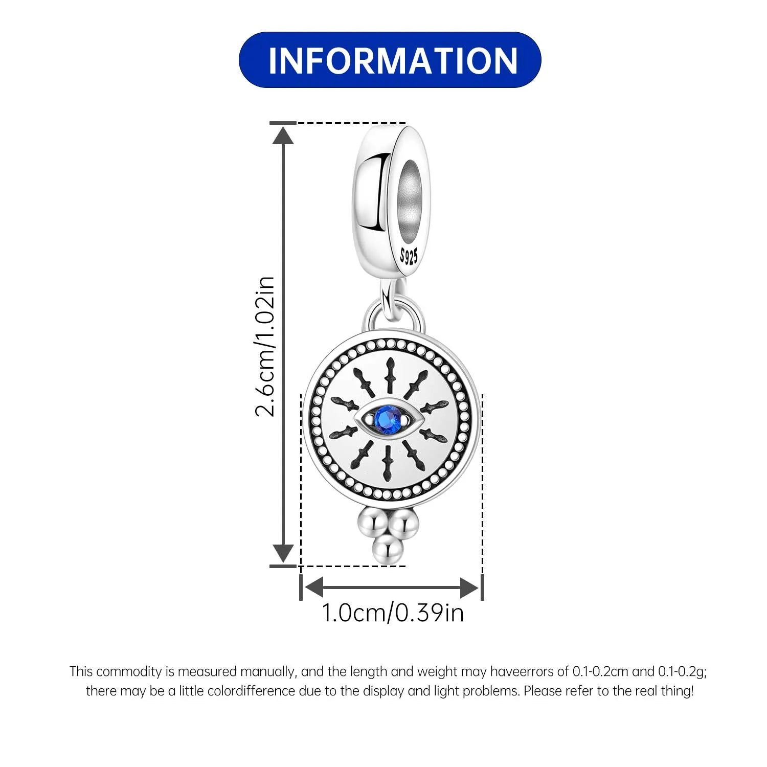 925 Sterling Silver Jesus Religious Symbol Charm Bead | Faith Pendant for Original Bracelet DIY Jewelry Gift