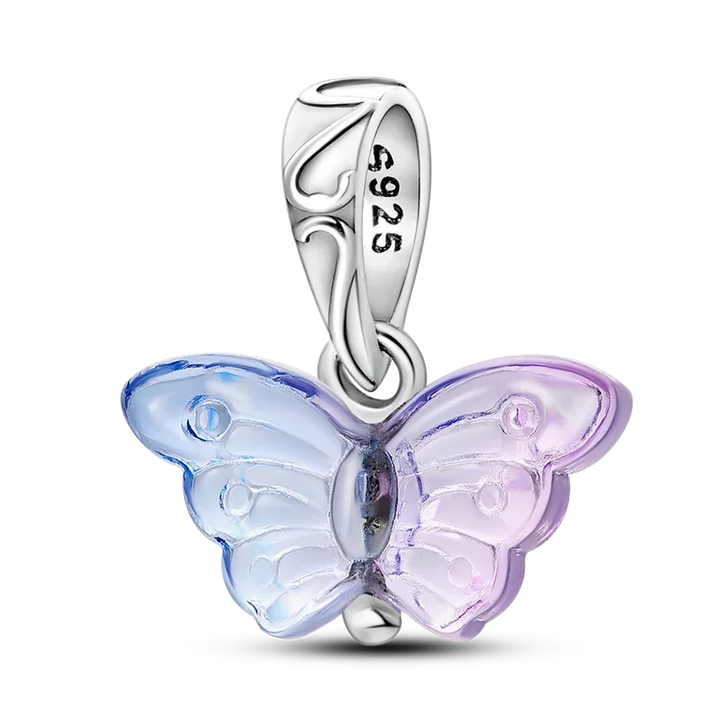 Fashion 925 Sterling Silver Colorful Butterfly Dragonfly Hummingbird Charms – Spring Series Beads Fit 925 DIY Bracelet