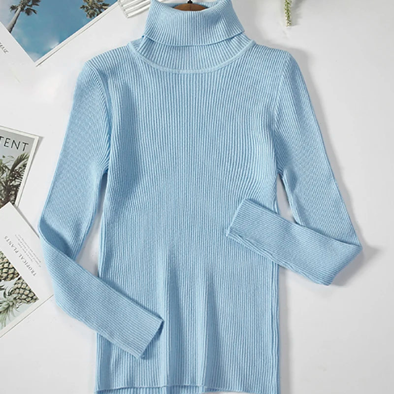 Heliar Women’s Fall Turtleneck Sweater – Soft Knitted Cashmere Pullover, Basic Warm Jumper for Autumn Winter 2024