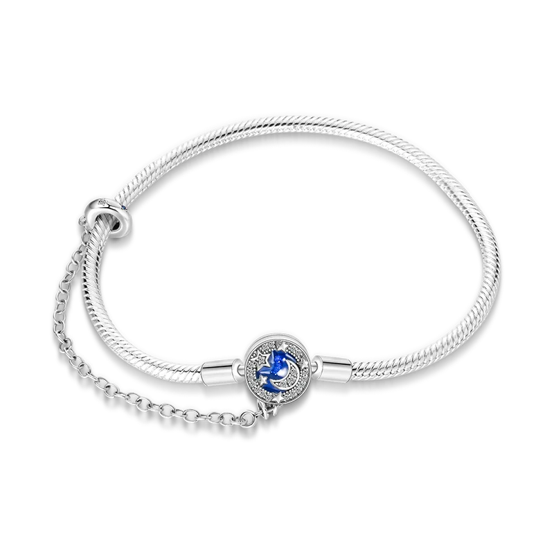 S925 Sterling Silver Snake Bone Chain Bracelet | Pandora Fit DIY Jewelry