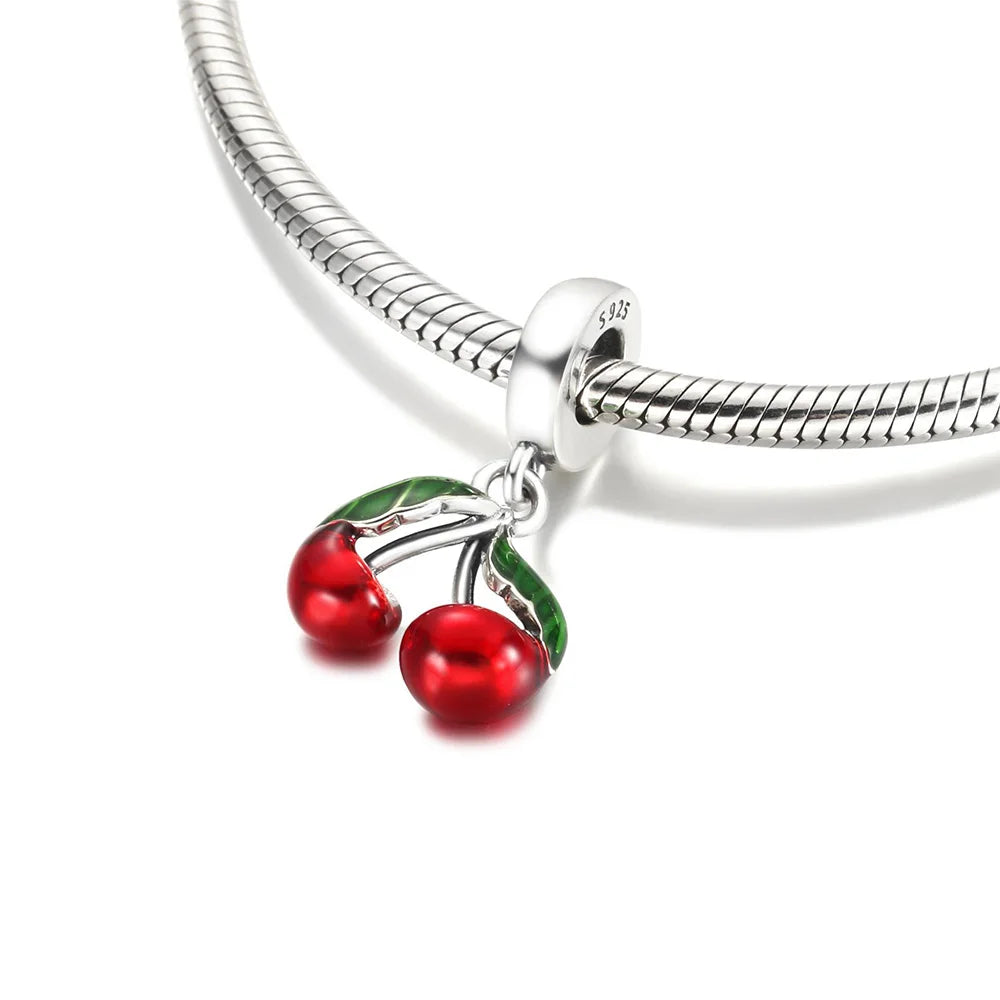 925 Sterling Silver Blue Planet & Dolphin Galaxy Dangle Charm | Women’s Bracelet DIY Jewelry