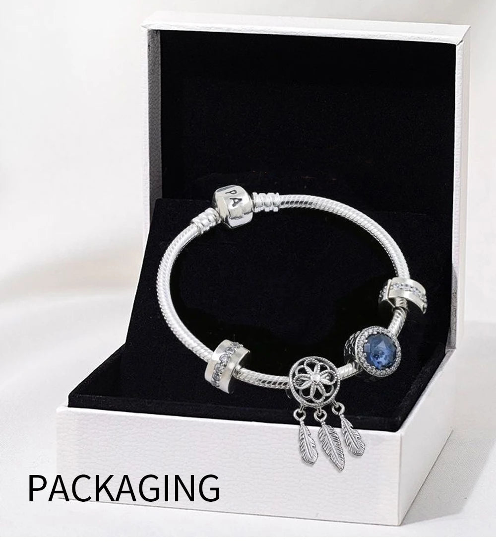 925 Sterling Silver Women’s Bracelet Set | Luxury Pandora Fit Jewelry