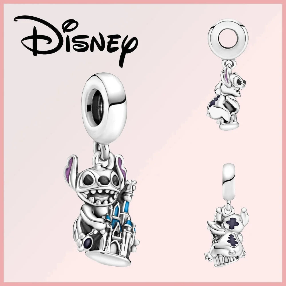 Disney Deadpool Stitch Minnie Winnie 925 Sterling Silver Dangle Charms – Fit Original Bracelet