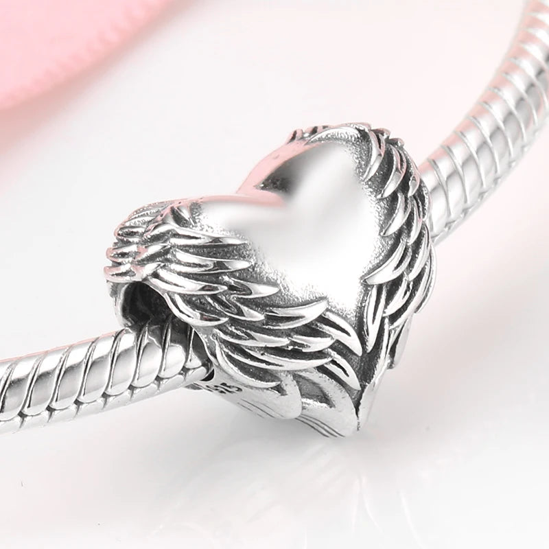 Give Birth To Life Pregnant Mother 925 Sterling Silver Charm | Pink CZ Beads Fit Original Bracelets