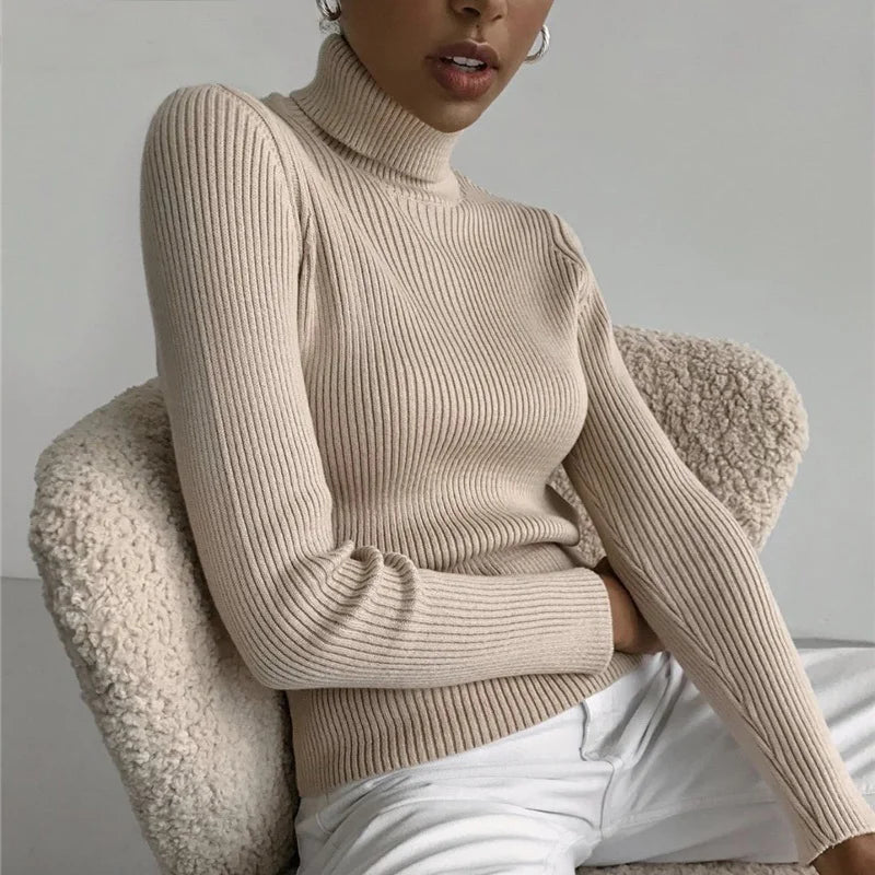Heliar Women’s Fall Turtleneck Sweater – Soft Knitted Cashmere Pullover, Basic Warm Jumper for Autumn Winter 2024