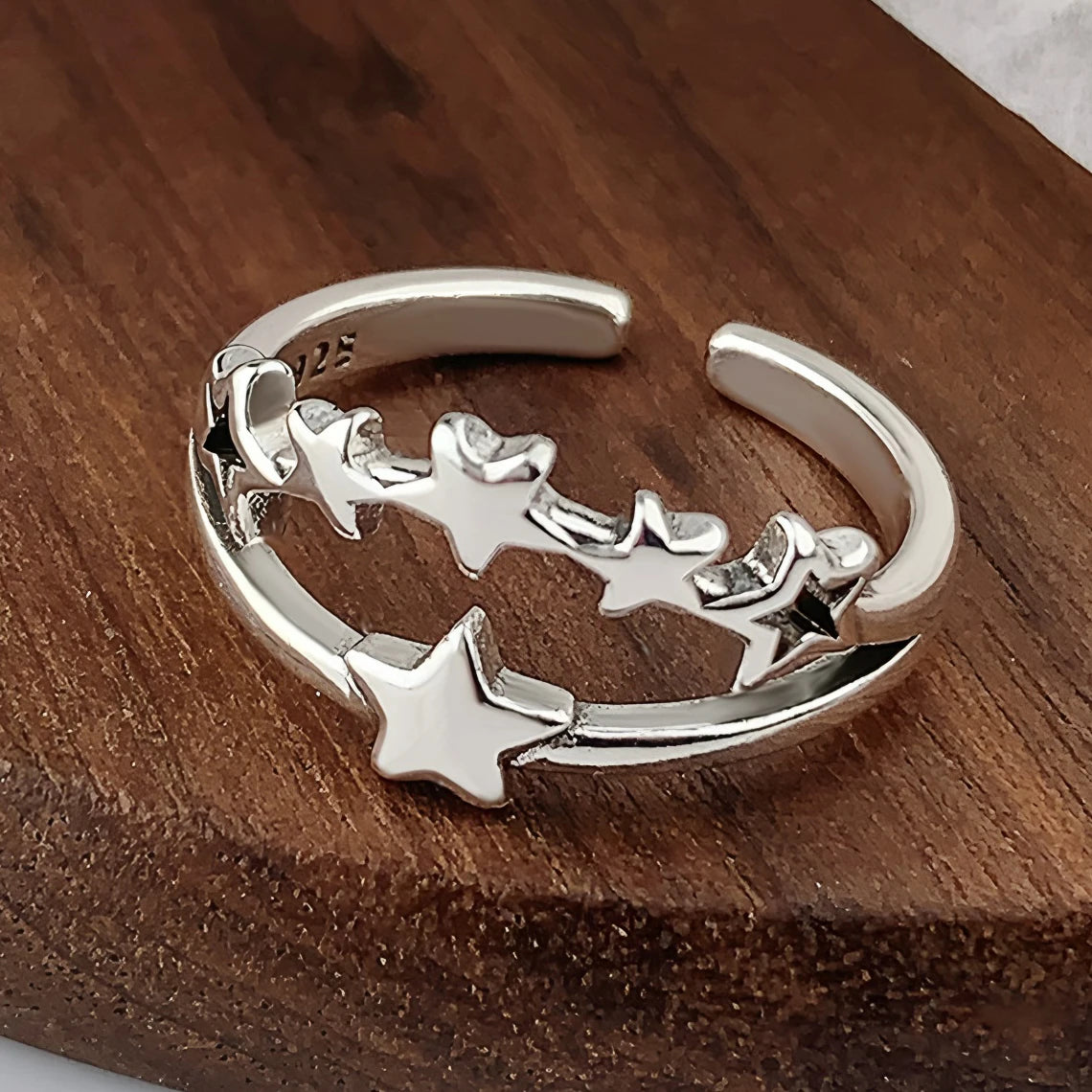 VENTFILLE 925 Sterling Silver Irregular Geometry Ring – Women’s Minimalist Jewelry Gift