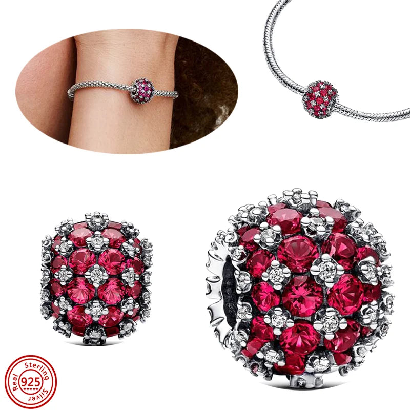 New 925 Sterling Silver Black & White Zircon Bee Butterfly Charms | Fit Original Bracelet Pendant DIY Women Jewelry Gift