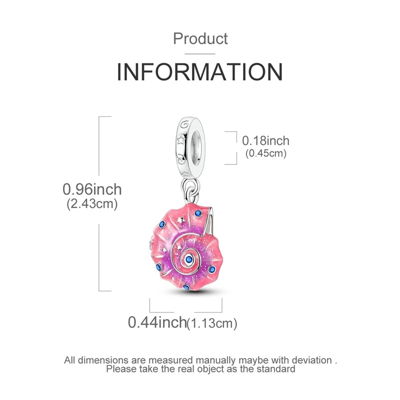 New Summer Ocean Silver Plated Sea Turtle & Starfish Shell Charm | DIY Bracelet Jewelry for Women