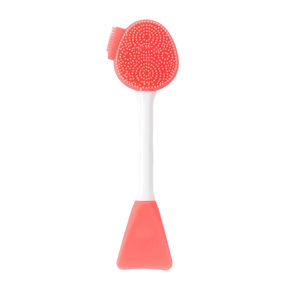 2-in-1 Facial Cleaning Silicone Brush & Mask Applicator – Skincare Spa Wash Tool