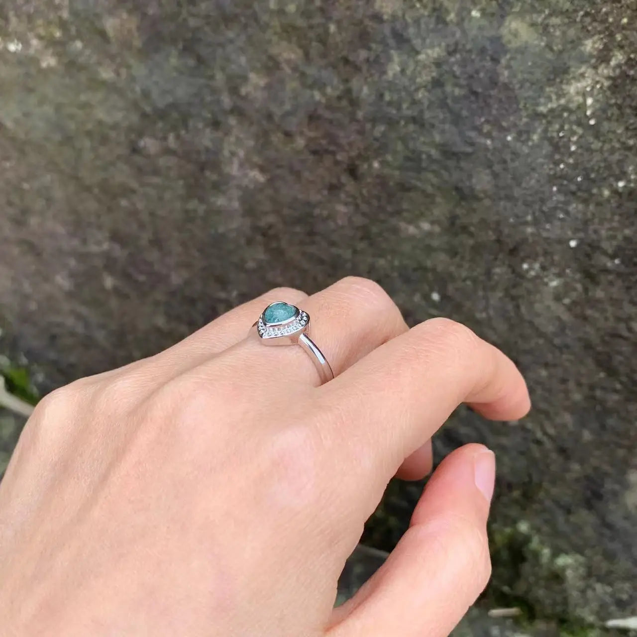 New Arrival Natural Tourmaline Stone Ring – Elegant Copper Jewelry Gift for Women