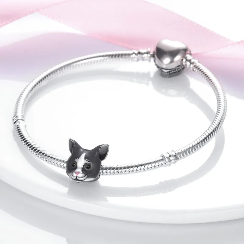 Cat Collection 925 Sterling Silver Charms Bead | Persian Bell & Multifarious Cat Dangle Fit Pandora Bracelet Necklace DIY Jewelry