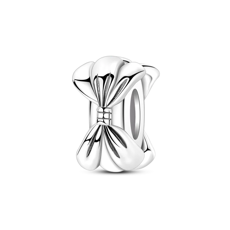 925 Sterling Silver Star, Moon & Heart Safety Chain | CZ Beads Angel Wing Charm for Original Bracelet DIY Jewelry