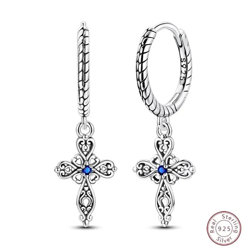 New Original 925 Sterling Silver Sweetheart Bow & Crab Ocean Earrings | Donut Zircon Round Design Women’s Fine Jewelry