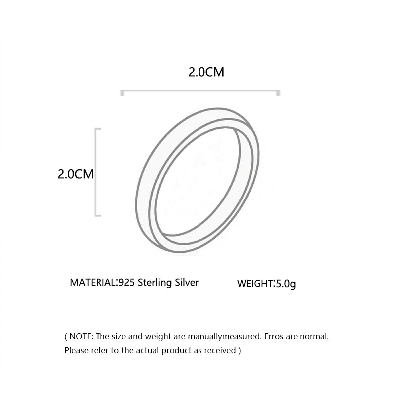 925 Sterling Silver Circular Interlocking Ring – Fashionable Women’s Jewelry Gift