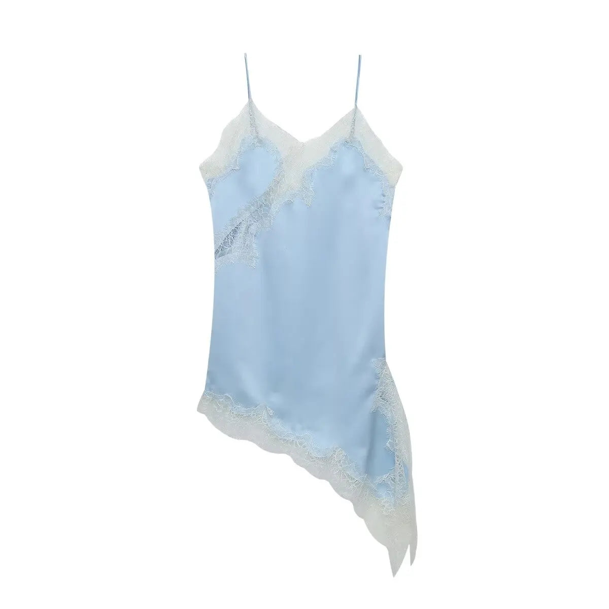 UNIZERA Women’s Lace Asymmetrical Dress – Sexy Suspender Summer 2025 | Fashionable Temperament Dress
