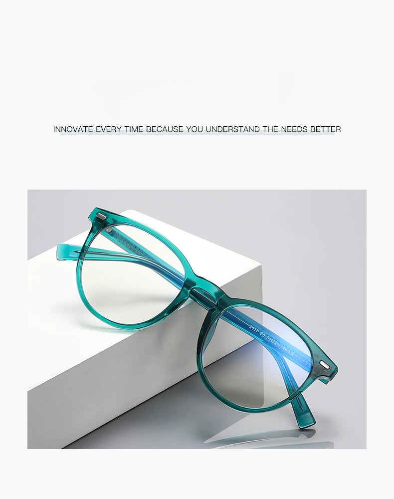 GENEVIEVE Round Women’s Glasses 👓 Anti-Blue Light Photochromic 2117