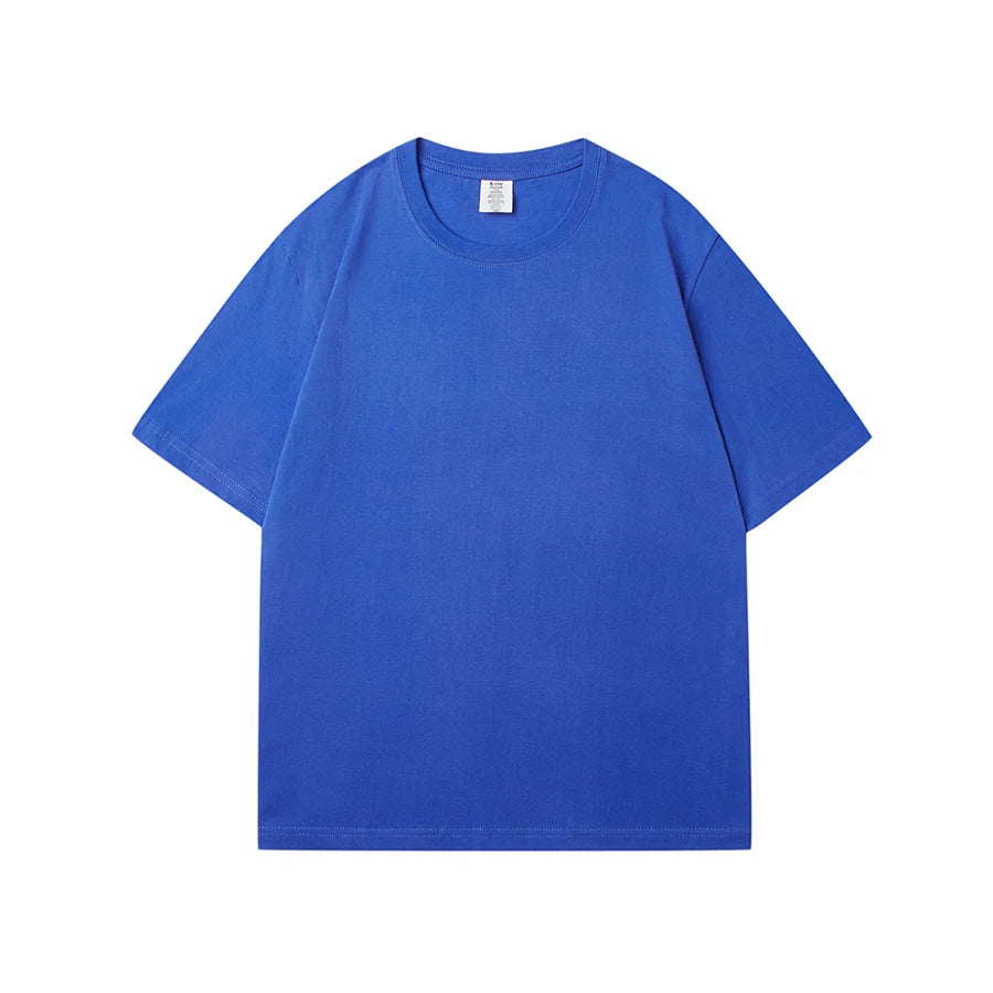 WAVLATII 100% Cotton Solid T-Shirts for Women | Oversized Casual Summer Tees | Pink & White Short Sleeve Tops WT2401