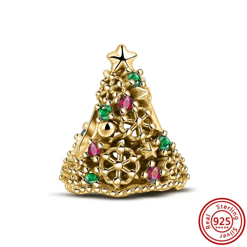 925 Silver Golden Bees & Yellow Roses Dangle Charm | Fit Original Bracelet Jewelry Gift