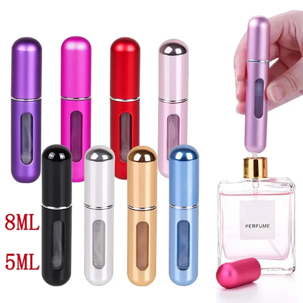 5ML / 8ML Refillable Mini Perfume Bottle – Portable Cosmetic Spray Atomizer | Travel Spray Container