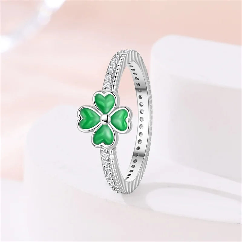 925 Sterling Silver Rings Collection | Bow, Heart, Sun, Moon & Star Zircon Rings for Women Jewelry Gift